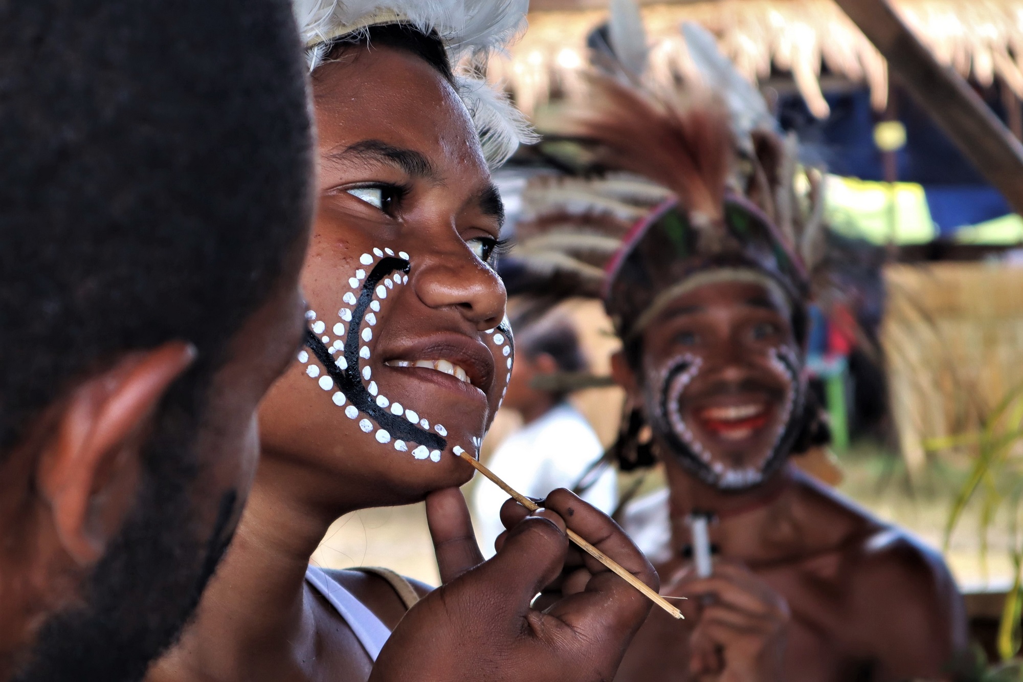Fot. 3. Kaikuwali Group representing Milne Bay Province during Canoe & Kundu Festival in Alotau, Papua New Guinea (fot. Bart Napierala)