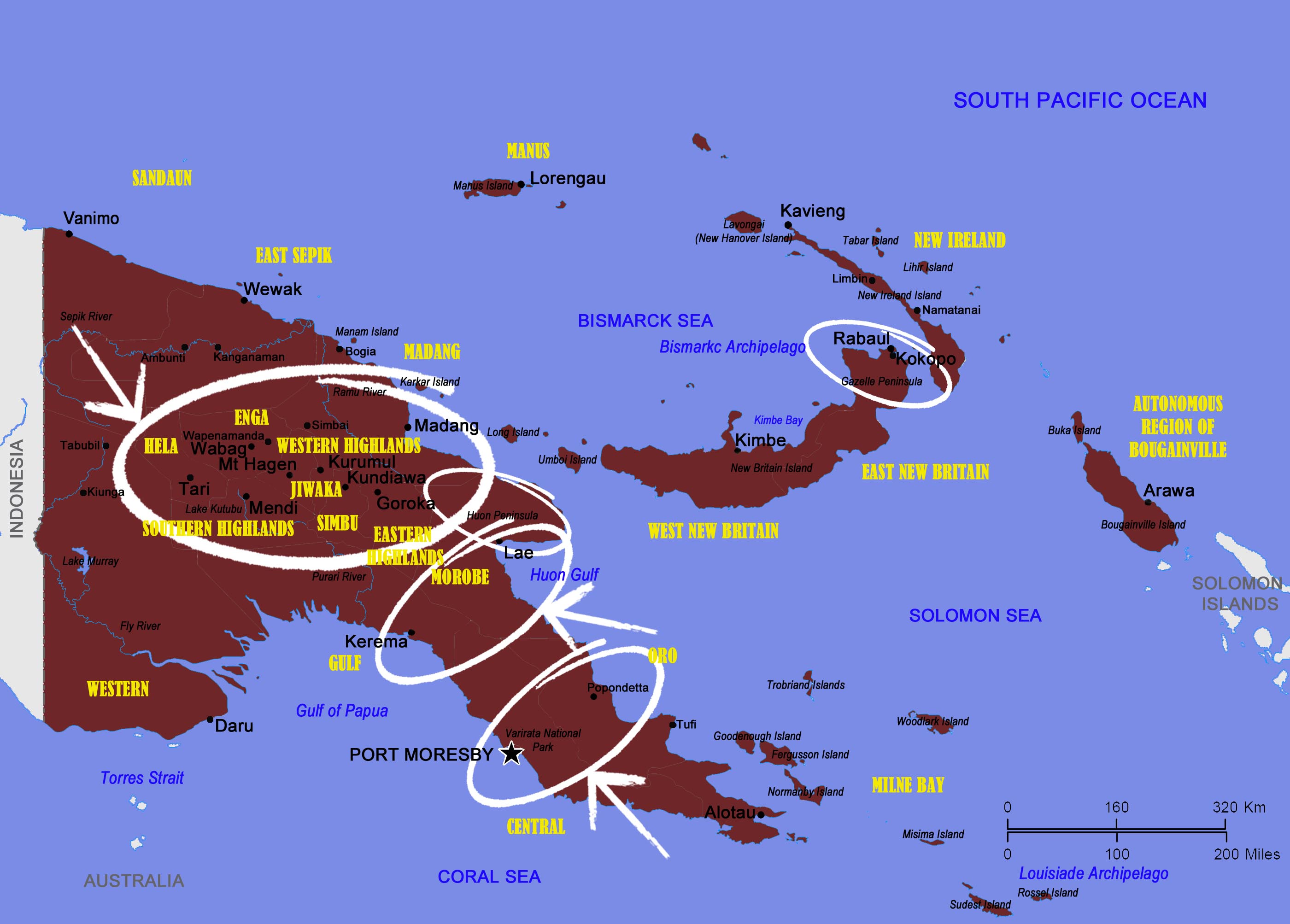 Walks and treks in Papua New Guinea